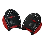 Palmar de Natação Speedo Power Paddles Forte - Adulto PRETO/VERMELHO