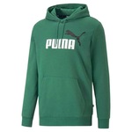 Blusão de Moletom com Capuz Puma Ess Plus Tone Big Logo - Masculino VERDE/PRETO