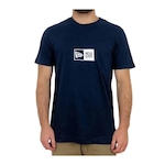 Camiseta New Era Essentials Box - Masculina AZUL ESC/BRANCO