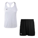 Kit Camiseta Regata Penalty X + Calção - Feminino BRANCO/PRETO