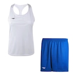 Kit Camiseta Regata Penalty X + Calção - Feminino BRANCO/AZUL