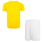 Kit Camiseta Penalty X + Calção Plus Size - Masculino BRANCO/AMARELO