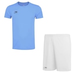 Kit Camiseta Penalty X + Calção Plus Size - Masculino AZUL