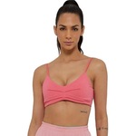 Top Fitness com Bojo Alto Giro Hyper Decote - Feminino ROSA ESCURO