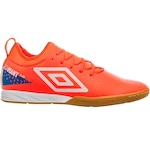 Chuteira Futsal Umbro Adamant Club - Adulto LARANJA/AZUL