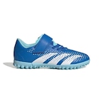 Chuteira Society adidas Predator Accuracy 23.4 Velcro Tf - Infantil BRANCO/AZUL