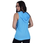 Colete com Capuz Orbis Fitness Dry Bolso com Zíper - Feminino AZUL