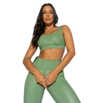 Top Fitness Honey Be Snake Torcido - Feminino VERDE