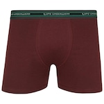 Cueca Boxer Lupo Algodão com Elastano - Adulto VINHO