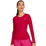 Camiseta Alto Giro Manga Longa Fitness - Feminina ROSA