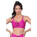 Top Fitness com Bojo Manalinda Metallic - Feminino ROSA