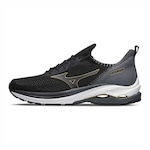 Tenis Mizuno Wave Zest - Adulto PRETO/CINZA