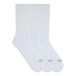 Meia Cano Longo Mash - 3 pares - Adulto BRANCO