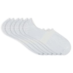 Kit Meias Invisível Mash Esportiva Super com Silicone 217.01 - 6 Pares - BRANCO