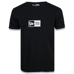 Camiseta New Era Masculina Básica Logo Box Branded PRETO