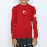 Camiseta Rip Curl Lycra Corp Uv - Infantil VERMELHO