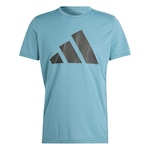 Camiseta adidas Run It Brand - Masculina Petroleo/Preto