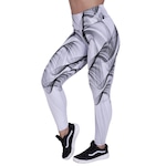 Calça Legging Feminina de Academia Jacquar Grossa Cós Alto Orbis BRANCO