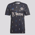 Camisa do Manchester United Pré-Jogo adidas - Masculina PRETO