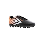 Chuteira Campo Umbro Warskin - Infantil PRETO/LARANJA