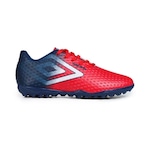 Chuteira Society Umbro Warskin Jr  - Infantil VERMELHO