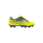 Chuteira de Campo Umbro Acid Jr II - Infantil AMARELO/AZUL ESCURO