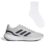 Tênis adidas Runfalcon 3 + Meia Color Sports - Masculino CINZA CLARO