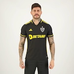 Camisa Atlético Mineiro III adidas 2023 - Masculina PRETO/BRANCO