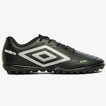 Chuteira Society Umbro Glaze - Adulto PRETO/BRANCO