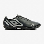 Chuteira Society Umbro Orbit - Adulto PRETO/CINZA/BRANCO