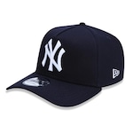 Boné Aba Curva New Era 9Forty New York Yankees - Snapback - Adulto AZUL ESC/BRANCO