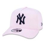 Boné Aba Curva New Era 9Forty New York Yankees - Snapback - Adulto ROSA