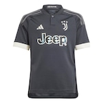 Camisa do Juventus 3 23/24 adidas - Infantil CINZA