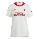 Camisa do Manchester United 3 23/24 adidas - Feminina BRANCO