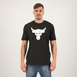 Camiseta Under Armour Project Rock II Brahma Bull - Masculina PRETO