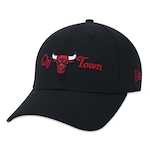 Boné New Era 3930 Chicago Bulls Core - Fechado - Masculino PRETO