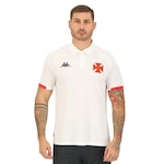 Camisa Polo Kappa Vasco Concentração 2023/24 - Masculina BRANCO