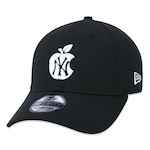 Boné New Era 3930 New York Yankees Core - Fechado - Masculino PRETO