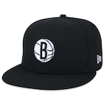 Boné Aba Reta New Era 59Fifty Fitted Nba Brooklyn Nets Core - Fechado - Adulto PRETO