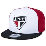 Boné Aba Reta New Era 9Fifty Futebol São Paulo - Snapback - Adulto BRANCO/VERMELHO