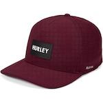 Boné Aba Curva Hurley Plate - Snapback - Adulto VERMELHO