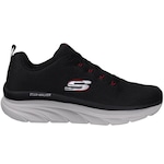 Tênis Skechers Dlux Walker Meerno - Masculino PRETO/VERMELHO