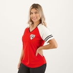 Camiseta do São Paulo Braziline Cheerleader - Feminina VERMELHO