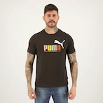 Camiseta Puma Essential Multicolor Tee - Masculina PRETO