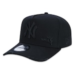 Boné Aba Curva New Era 940 A-Frame New York Yankees Destroyed - Strapback - Adulto PRETO