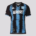 Camisa Racing Club II 2022 Kappa - Masculina PRETO