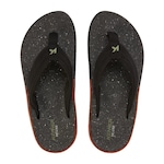 Chinelo Kenner Action Gel Re Use - Masculino PRETO/LARANJA