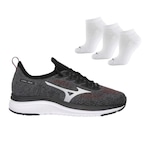 Tênis Mizuno Cool Ride + 3 Pares de Meias - Masculino CHUMBO