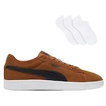 Tênis Puma Smash V2 - Masculino + 3 Pares de Meias MARROM