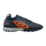 Chuteira Society Umbro Adamant Club - Adulto PRETO/LARANJA